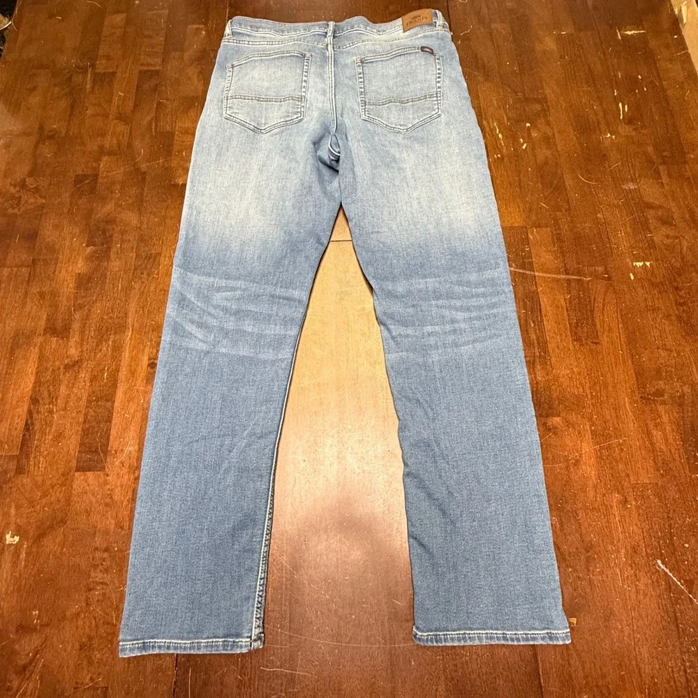 Faherty Jeans Mens 36X31 Blue Stretch Light Wash MBC0025-ETW